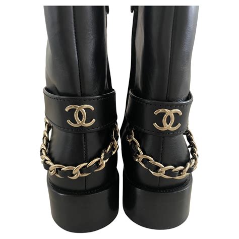 Chanel Chain Boots .